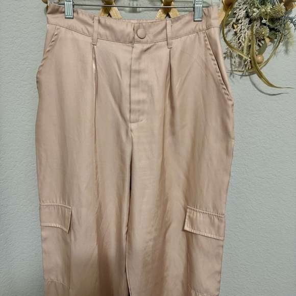 Love, Whit by Whitney Port Pink Cargo Trouser Pants Size 6 - Picture 5 of 9